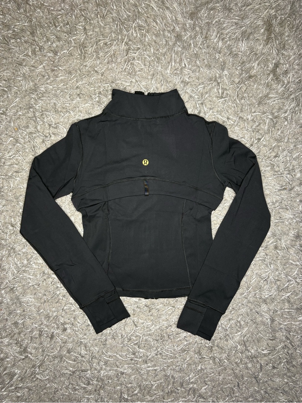 Lululemon Black Cropped Nulu Jacket & Shorts Set - Picture 4 of 5